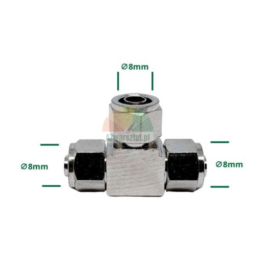 Metall T-Stück 3x8mm