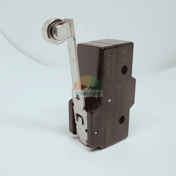 Mikroschalter mit Rollenhebel und schwarzem Kunststoffgehäuse