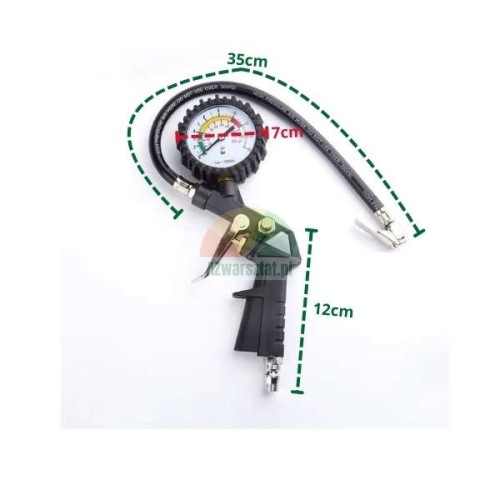 Reifenfüllpistole mit Manometer 0-16 bar