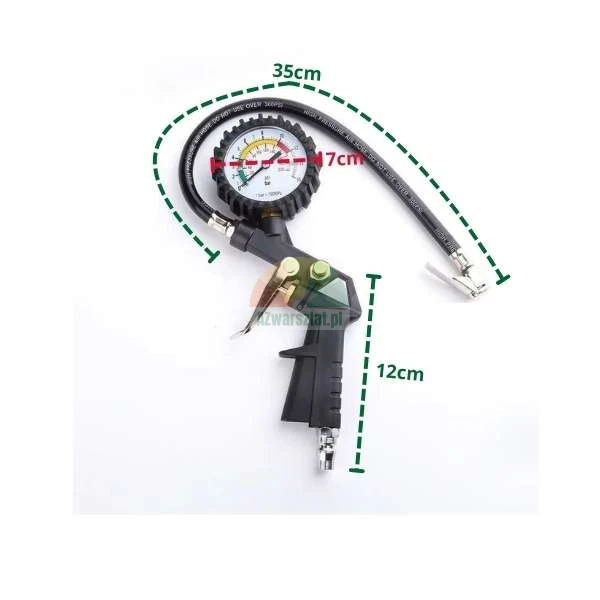 Reifenfüllpistole mit Manometer 0-16 bar