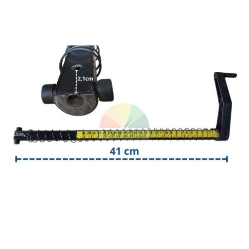 Messarm mit 0-26cm Skala und 41cm Länge