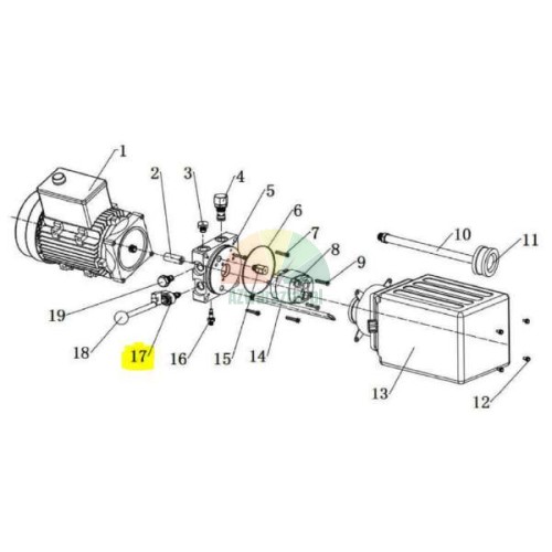 Schwarzes Ablassventil Twin Busch TW 242 A, TW 242 G, TW 125 M/F - Diagramm