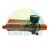 Druckluft-Filterregler-Einheit mit Manometer und orangefarbenem Einstellknopf.