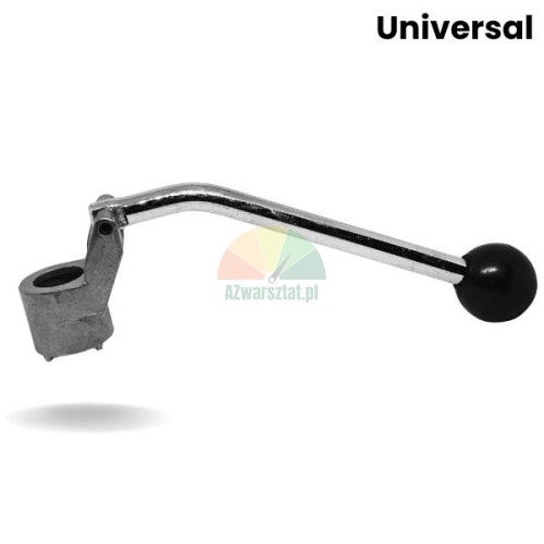 Metall-Ablasshebel für Wagenheber Typ B mit schwarzem Knopf, universal.