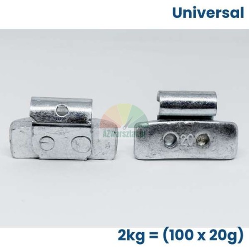 Schlaggewichte für Stahlfelgen universell 100 Stück x 20g Packung 2kg