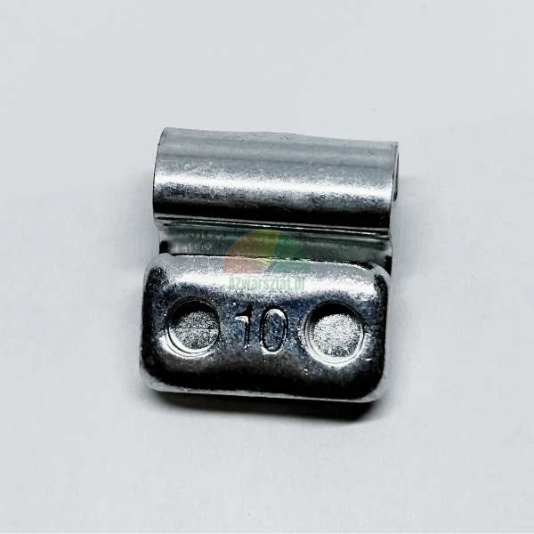 10g Schlaggewicht aus Metall zum Auswuchten von Rädern auf Stahlfelgen.