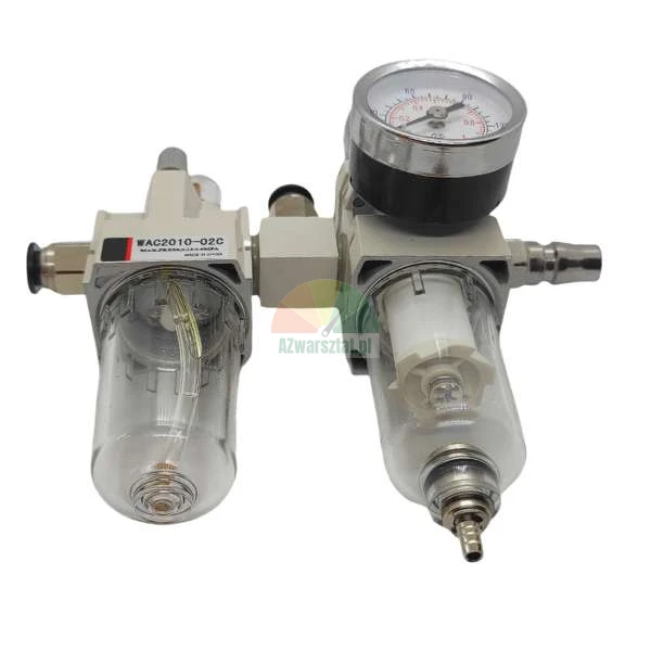 Wartungseinheit Druckluft mit Filterregler, Öler und Manometer WAC2010-02C