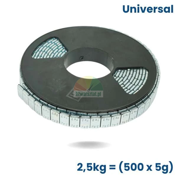 Klebegewichte auf Rolle für Alufelgen 500 x 5g (2,5kg)