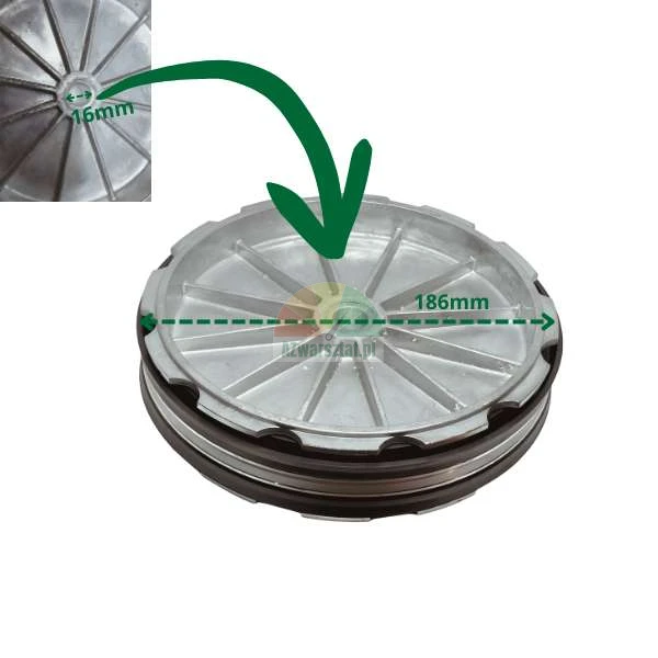 Abdrückzylinder Kolben Reifenmontiermaschine 186mm / 16mm ohne Gewinde