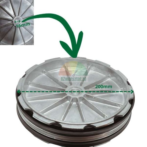 Reifenmontiermaschine Abdrückzylinder-Kolben 200mm / 16mm ohne Gewinde