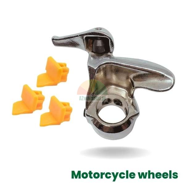Motorrad-Radbefestigungsschuh mit Rolle + 3 Abdeckungen