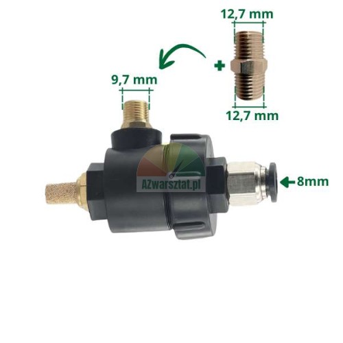 Schnellentlüftungsventil für Schlaggerät 8mm/9,7mm + 12,7mm
