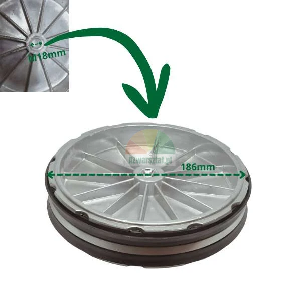 Abdrückzylinder Kolben 186mm M18 für Reifenmontiermaschine