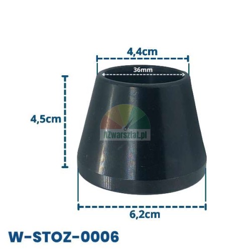 Zentrierkonus für Auswuchtmaschine 36mm, Maße 4,5x4,4x6,2 cm