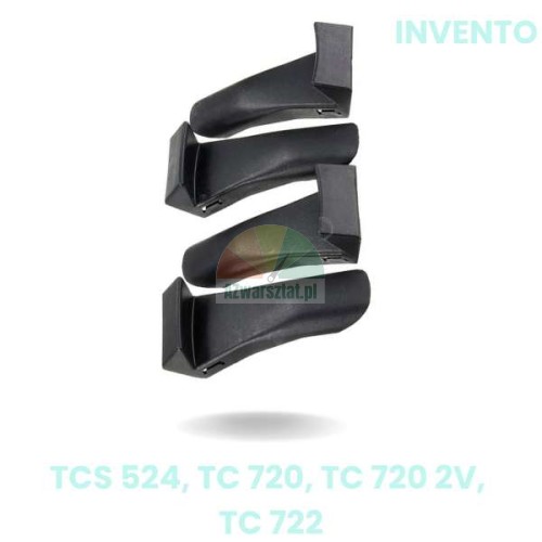 4 Kunststoff-Schutzkappen für Spannbacken Invento TCS 524, TC 720, TC 722