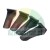 Set aus vier schwarzen Kunststoff-Montageclips.