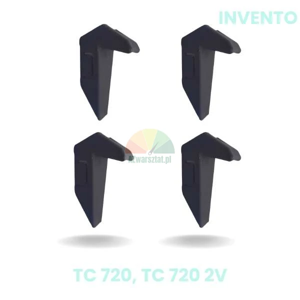 Set mit 4 Kunststoff-Schutzabdeckungen für Spannklauen des Montagetisches Invento TC 720, TC 720 2V