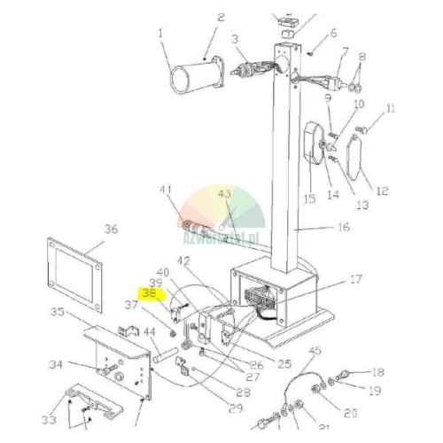 Mikroschalter für LKW-Reifenmontiermaschinen ATH 7226 ATH 7256 Diagramm Pos. 38