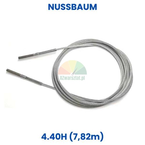 Stahlseil für Nussbaum 4.40H Hebebühne, Länge 7,82m