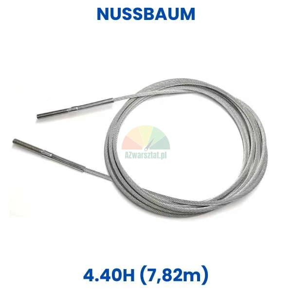 Stahlseil für Nussbaum 4.40H Hebebühne, Länge 7,82m
