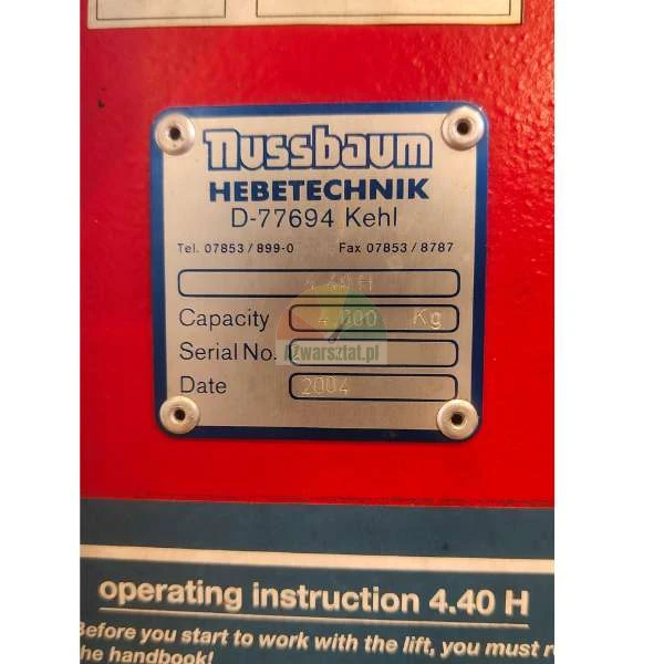 Stahlseil für Nussbaum 4.40H Hebebühne (7,82m)