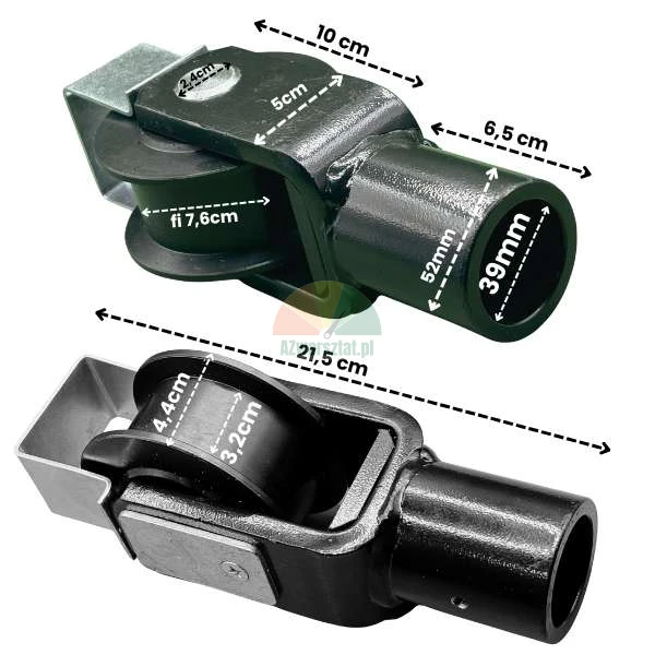 Kettenrad für Zwei-Säulen-Hebebühne mit Halterung (39mm)
