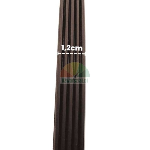 Schwarzer Auswuchtmaschinen-Riemen Breite 1,2 cm, 5 Rippen 4 Rillen