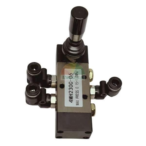 Handhebel-Pneumatikventil mit Steckverschraubungen Modell 4MH230C-06
