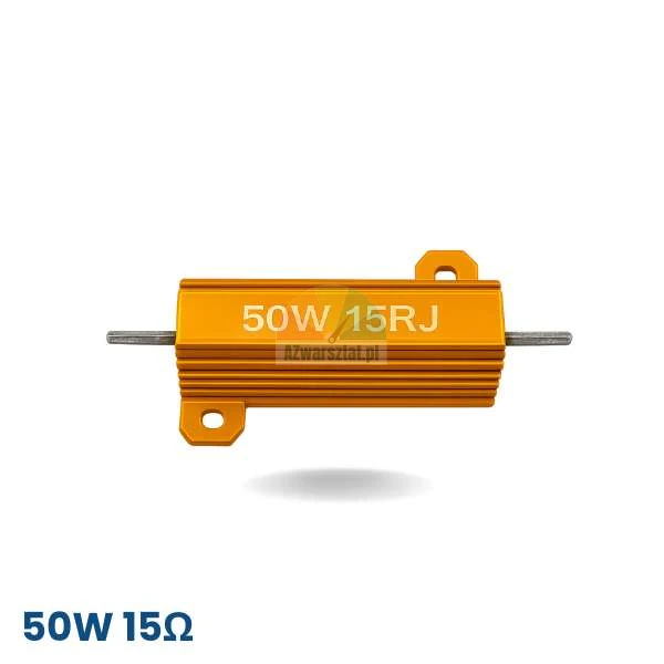 50W 15 Ohm Bremswiderstand im goldfarbenen Aluminiumgehäuse für Auswuchtmaschinen