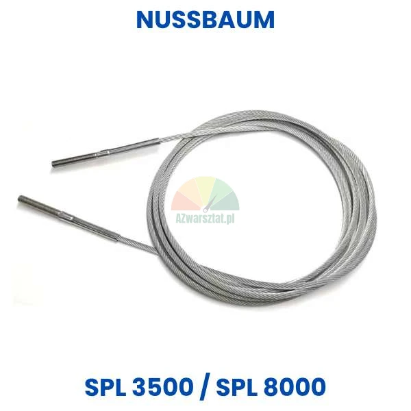 Stahlseil für Nussbaum Hebebühne SPL 3500 und SPL 8000 - hochwertiges Ersatzteil