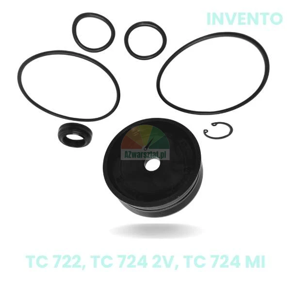 Invento Ersatzteil: Kolben für Spannklauenzylinder oder Armneigungszylinder mit Dichtungssatz für TC 722, TC 724 2V, TC 724 MI