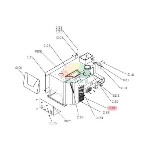 Gummi für Reifenmontiermaschine Evert 885ITA-2 LC890S - Teil 0121 Diagramm