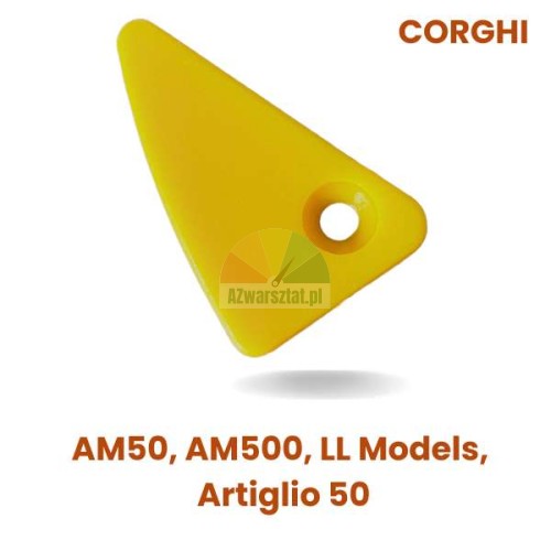 Gelber Kunststoffschutz für Corghi Montierkopf AM50, AM500, LL-Modelle, Artiglio 50