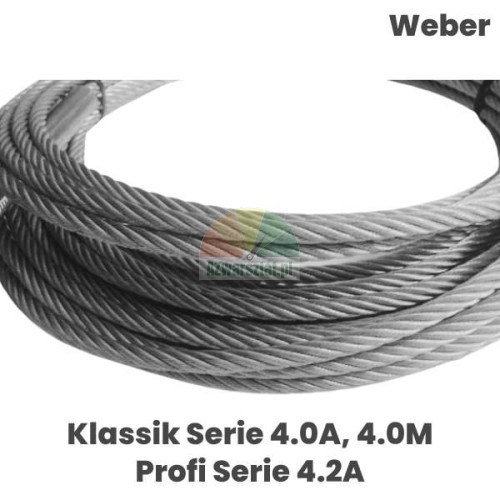 Stahlseil für Hebebühne Weber Klassik 4.0A, 4.0M und Profi 4.2A Serie