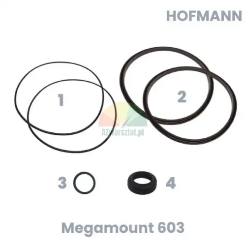 Ersatz Hofmann: Reparatursatz für Megamount 603 Reifenmontiermaschine Abdrückzylinder - Dichtungen und O-Ringe.