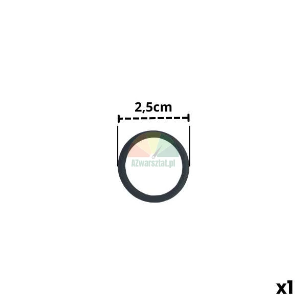 Schwarzer Gummi-O-Ring mit einem Durchmesser von 2,5 cm, Menge 1 Stück