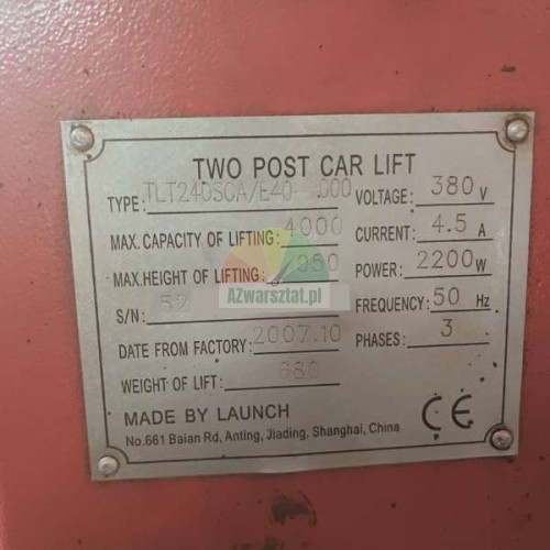 Stahlseil für Launch TLT 240SCA/E40 Hebebühne