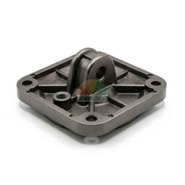 Montageflansch für 100mm Zylinder mit Auge 11cm, metallisches Befestigungselement.