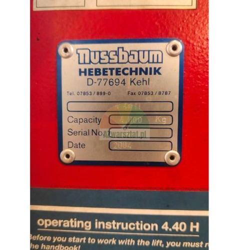 Stahlseil für Nussbaum 4.40H Hebebühne (4,61m)