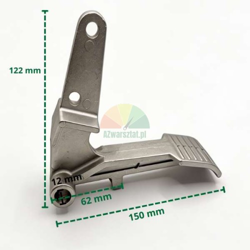 Aluminiumpedal für Reifenmontiermaschine Typ A mit Maßen