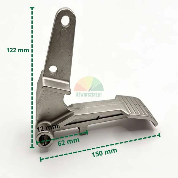 Aluminiumpedal für Reifenmontiermaschine Typ A mit Maßen