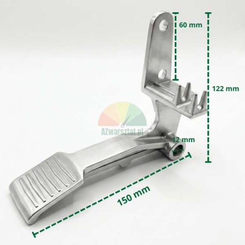 Aluminium Pedal für Reifenmontiermaschine Typ B mit Maßen