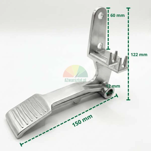 Aluminium Pedal für Reifenmontiermaschine Typ B mit Maßen