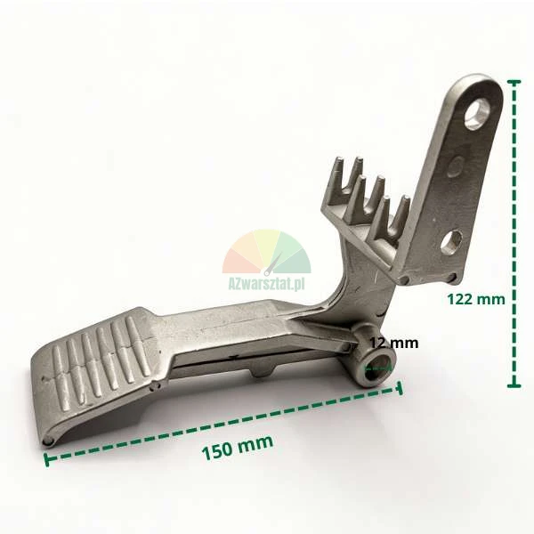 Aluminium-Pedal für Reifenmontiermaschine Typ - C mit Maßen 150mm und 122mm