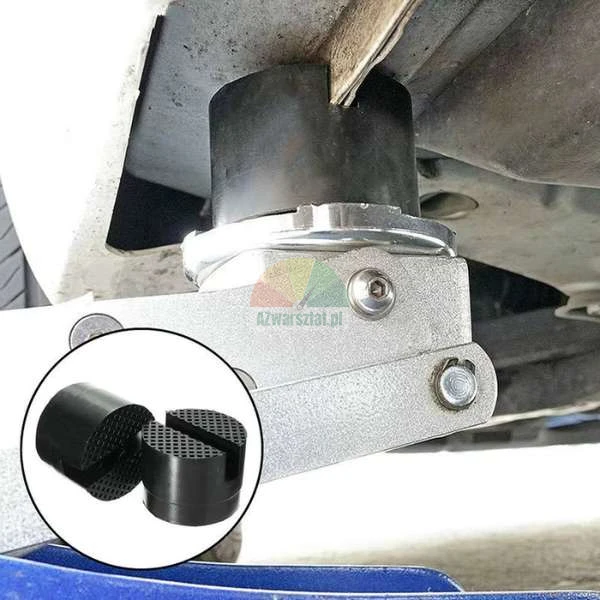 Wagenheber Gummiauflage mit Nut zum Schutz des Fahrzeugchassis beim Anheben.