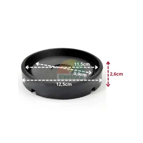 Gummiauflage für Wagenheber 12,5cm mit Maßen