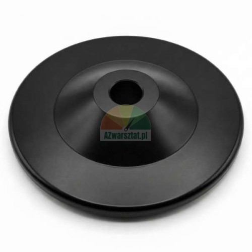 Schwarze Andruckplatte für den Hilfsarm einer Reifenmontiermaschine, 25cm Durchmesser