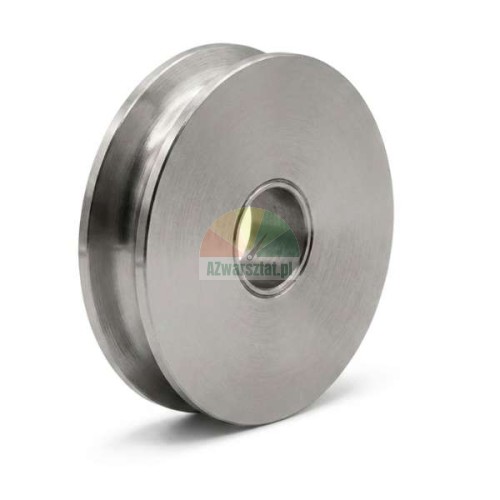 Führungsrolle aus Stahl für Synchronisationsseil Durchmesser 75mm Bohrung 20mm.