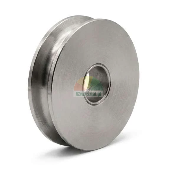 Führungsrolle aus Stahl für Synchronisationsseil Durchmesser 75mm Bohrung 20mm.
