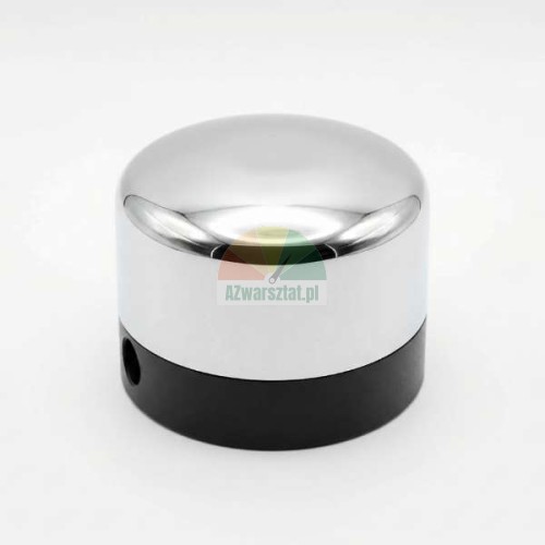 Kompletter vertikaler/horizontaler Pilzstellantrieb TYP F mit Chromabdeckung und schwarzem Sockel
